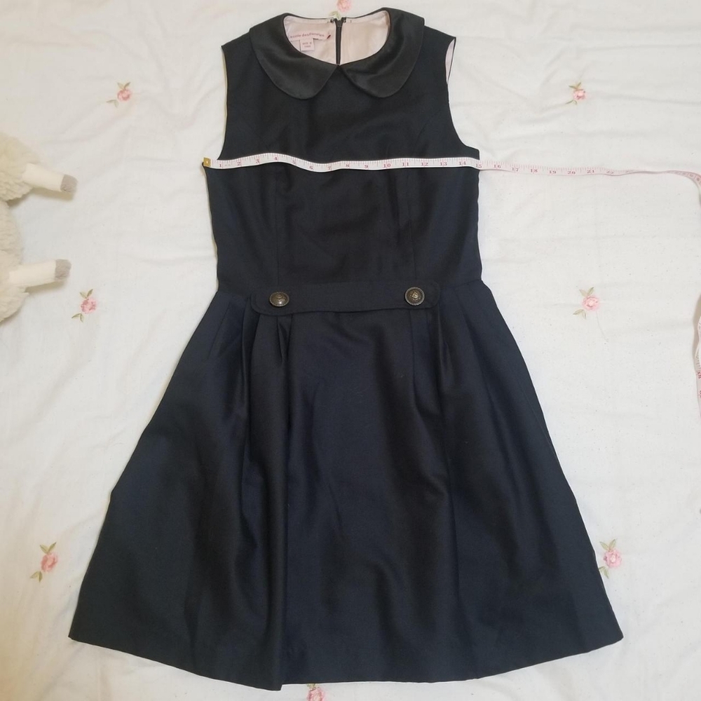 L'ecole des Femmes peter pan collar sleeveless mini dress